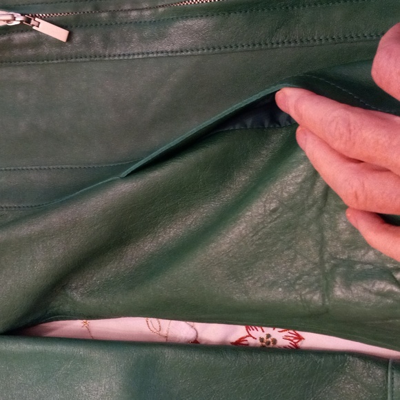 Doncaster Sport Kelly Green Leather Jacket - Picture 7 of 14